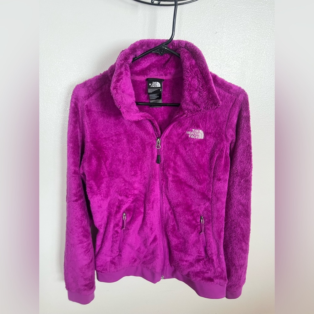 The North Face Magenta Fleece Jacket Size Small